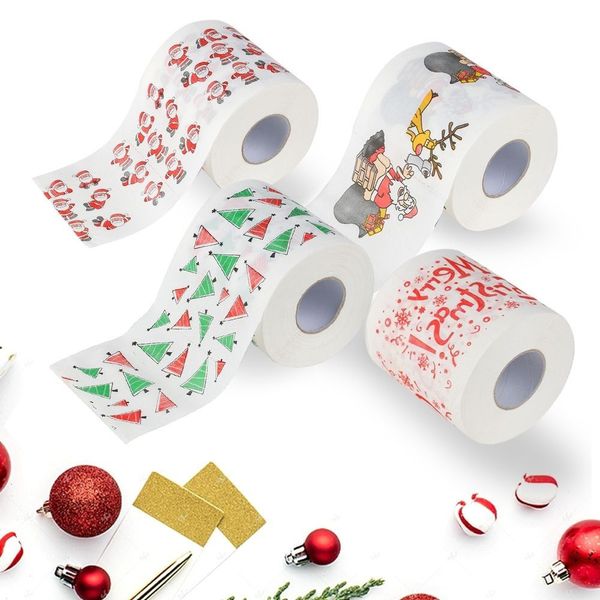 

home santa claus ванна для ванны туалетная бумага поставляет рождественские украшения вечеринки для рождества