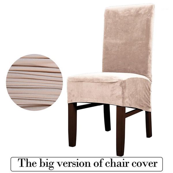 

chair covers for banquet 1/4/6 pcs removable stretch solid color chairs case universal size soft pile fabric dining room seat cover1