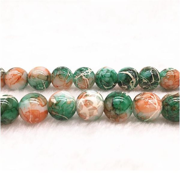 

wholesale 4/6/8/10mm pull white silk glass beads loose spacer beads painted charm for jewellery making diy bracelet&neck jllrtm