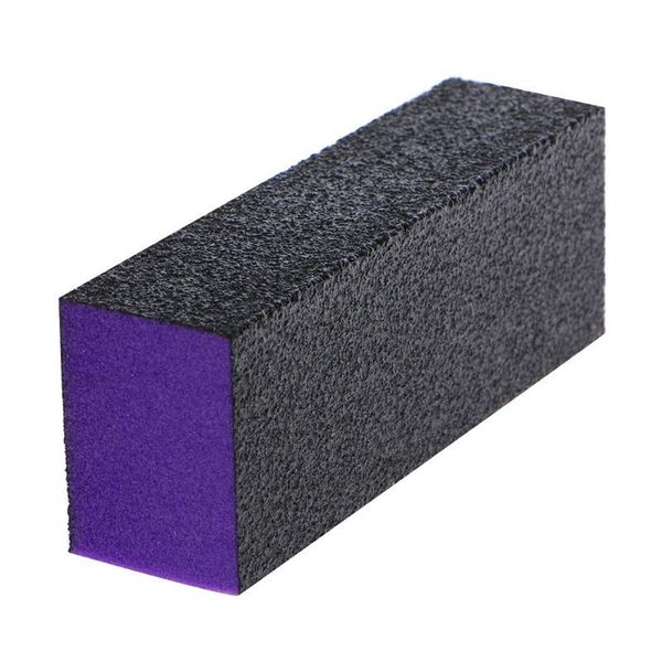 

10 pcs 3-sided black purple buffer buffing sanding block files grit nail art jlluym, Silver
