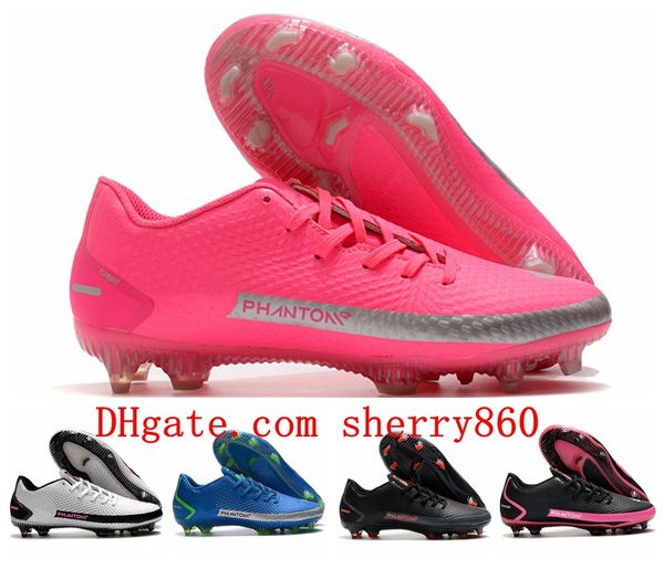 

2021 soccer shoes arrival mens cleats phantom gt fg football boots botas de futbol blackout