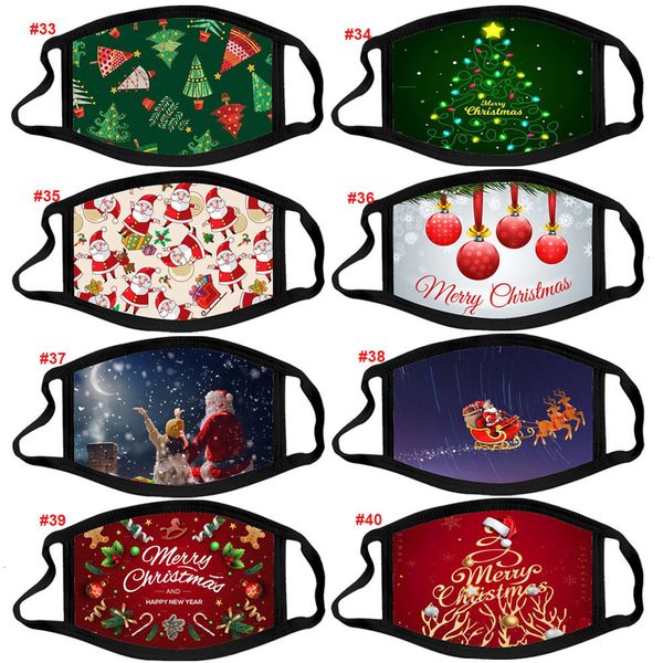 

factorycartoons fashion creativity face printing merry masks christmas dust-proof reusable washable xmas mouth mask for