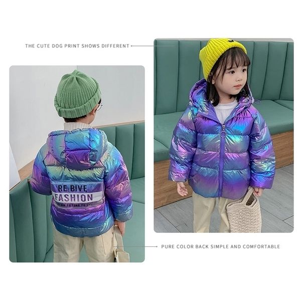 

lbright m8girls' вниз мальчиков утолщенной куртка с капюшоном лица детский короткий 9vip l8, Blue;gray