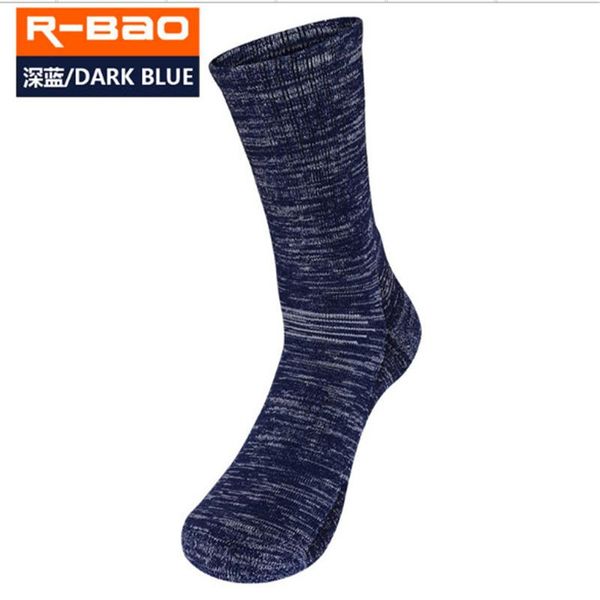 

sports socks skiing men women (3 pairs/lot) r-bao rb3320 cotton warm outdoor hiking climbing, Black