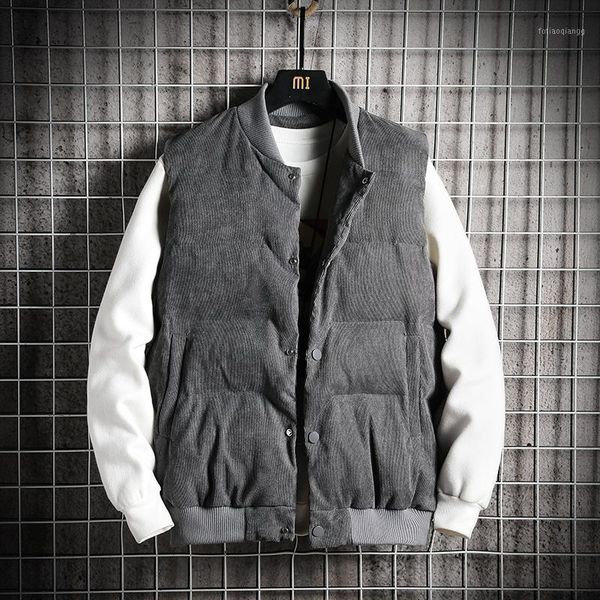 

2020 autumn winter sleeveless jacket down vest men's warm thick hooded coats padded waistcoat plus oversized 5xl 6xl 7xl 8xl1, Black;white