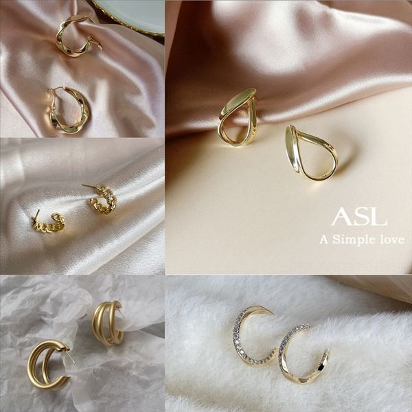 

ujo cube zircon earring drop earrings sterling silver sliver 925 pendant elegant long tassel earrings for ear women jewelry, Golden