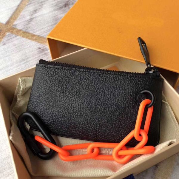 

fashion coin purse with zipper wallet for womens coin pouch credit card holder female designer luxury handbags purses with box, Red;black