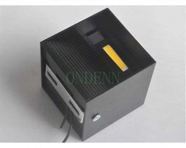 

wall lamp aluminum led lights 9w black silver square tv bedroom surface mounted night light for highend el