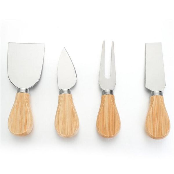 

cheese knife set oak handle knife fork shovel kit graters baking cheese pizza slic jllcbg homeindustry