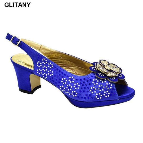 

women luxury 2020 rhinestone wedding party shoes nigerian women party pumps high heels ladies shoes summer slippers good quality, Black