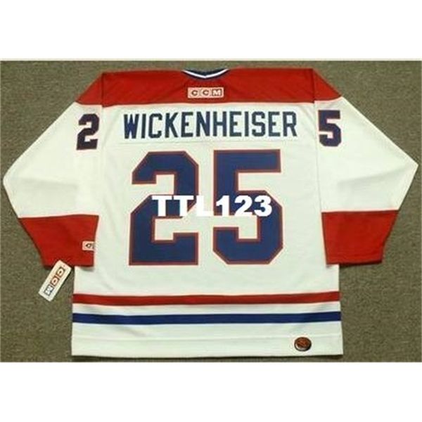 

421s #25 doug wickenheiser montreal canadiens 1982 ccm away home hockey jersey or custom any name or number retro jersey, Black