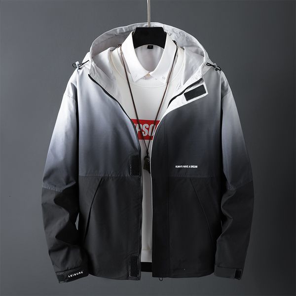 

hooded korean 2020 new youth autumn fashion men's casual jacket, Black;brown