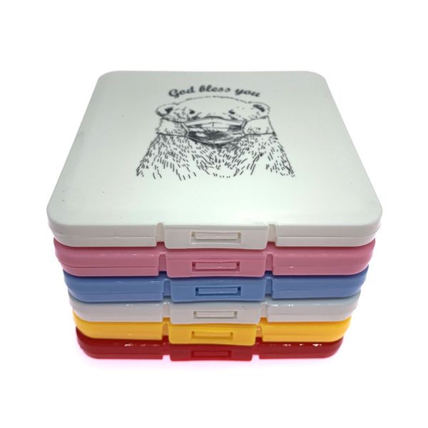 

dustproof mask case portable disposable face masks container safe pollution-disposable mask storage box storage organizer