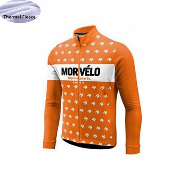 

2020 morvelo winter thermal fleece men cycling jersey mtb bike long sleeve maillot ropa ciclismo quick dry cycling clothing, Black;red