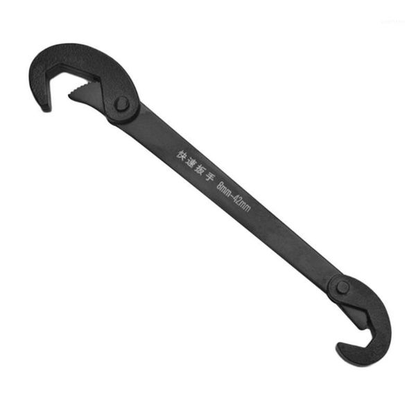 

new 8-42mm universal wrench adjustable spanner double-head quick snap grip wrench steel for vehicles repair water pipe repair1