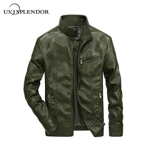 

men's fur & faux brand men motorcycle leather jackets m-5xl man motobiker cool coat male streetwear mans bomber suits windbreaker yn105, Black