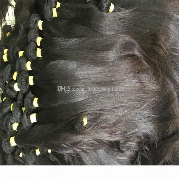 

unprocessed brazilian straight hair weft premium virgin human hair glamorous peruvian indian malaysian donor hair collect from young ladies, Black