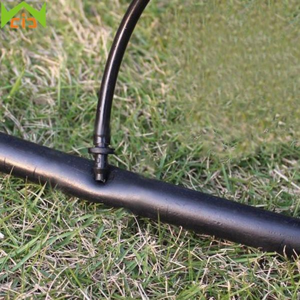 

wcic plastic double barbed connector for 4/7mm pvc hose home garden drip irrigation fittings agriculture watering hose connector