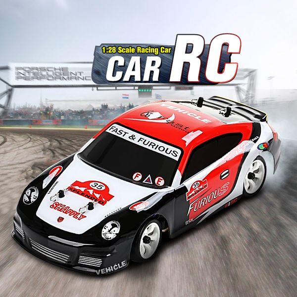 Wltoys RC Car 1:28 Crawler Alta Velocidade / H escovado Motor Drifting Carro de Rádio Controle de Rádio Modelo de Carros Para Crianças Presentes LJ200919