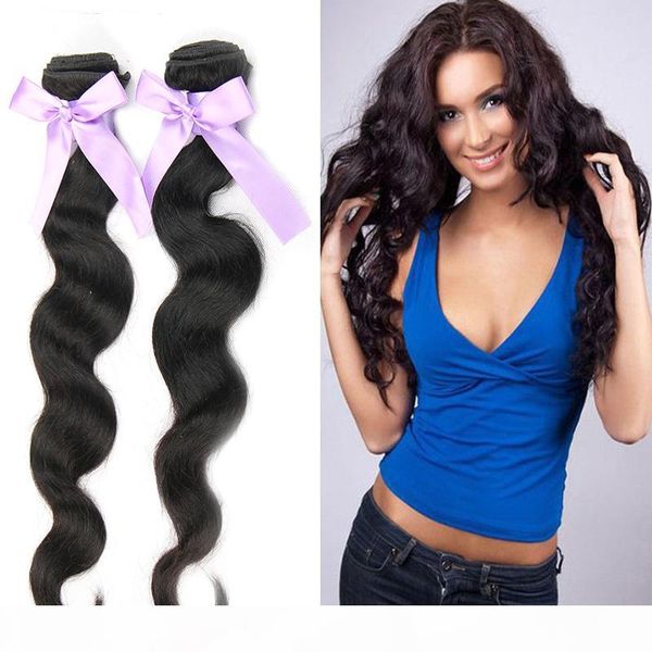 

brazilian body wave virgin human hair extensions 100g pcs brazilian hair weave bundles hair extensions body wave dhl ing, Black
