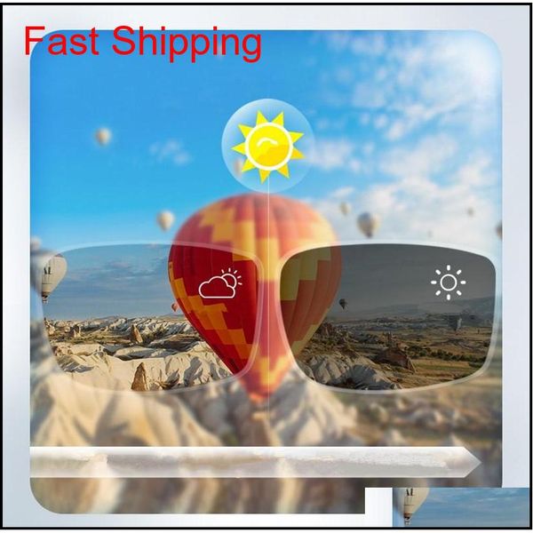 

hq accustomized transition pchromy resin lens uv400 for prescription sunglasses lightweight 1.6index bro qylxin beauty888