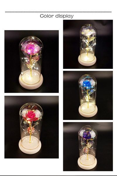 

decorative flowers & wreaths plastic artificial roses wooden bottom glass dome suitable for unique gifts of all seasons