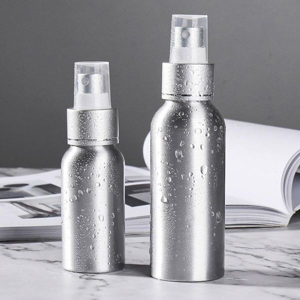 

storage bottles & jars 40ml-250ml perfume spray bottle cosmetic lotion travel atomizer aluminum