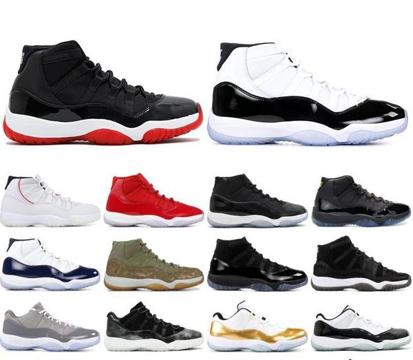 

jumpman 11 11s 25th anniversary shoes men women athletic sneakers bred 2019 concord 45 23 gamma blue win like 96 trainers lzs, Black