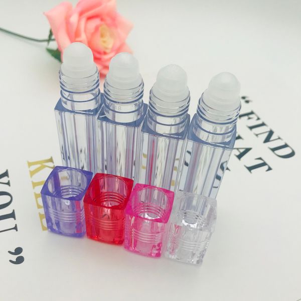 

6ml square lip gloss bottle,empty roller bottle,essential oil bottles,cosmetics packing container 201013