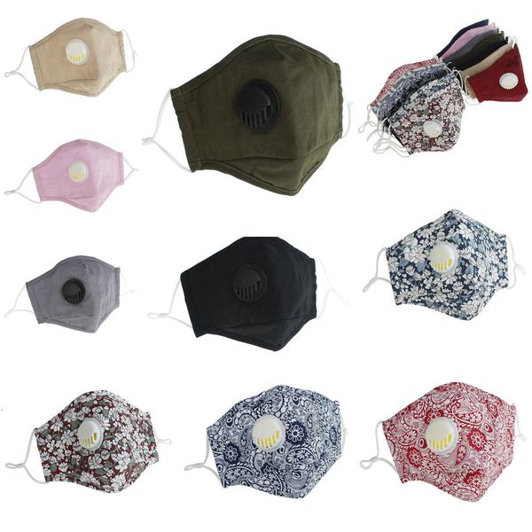 

reusable pm2.5 mask valve washable anti-dust dhl protective cotton face masks c ymtn