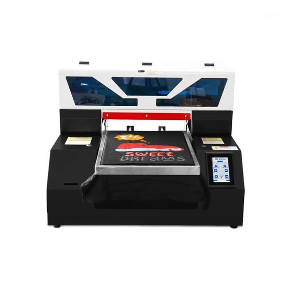 Drucker Automatischer DTG-Flachbettdrucker, multifunktionale A3-T-Shirt-Tintenstrahldruckmaschine mit Touchscreen, weißes Tintenzyklussystem1