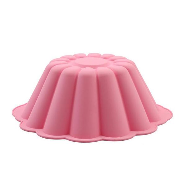 

2019 new sile cake flower pan sile cake mold chiffon baking tools chiffon cake pizza pan large (colors qyloop