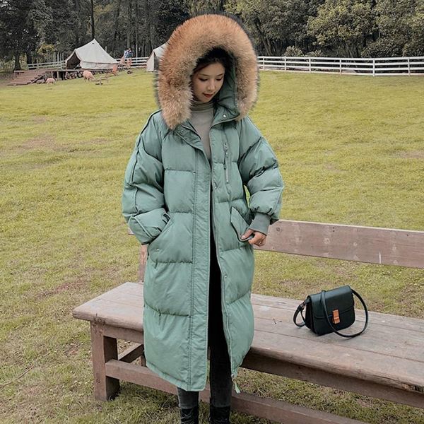 

winter coat women 2021 new cotton-padded jacket korean style long jacket thick padded coat winter jackets for woman, Black