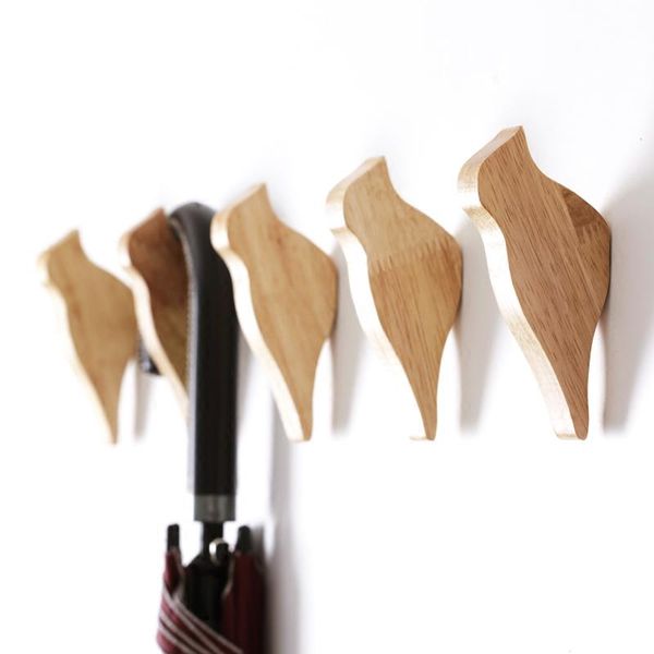 

creative wood bird clothes and caps hook log clothes hanger wall decorative and caps hook