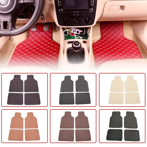 

4pcs universal car floor mats carpet mats waterproof anti-dirty for all cars