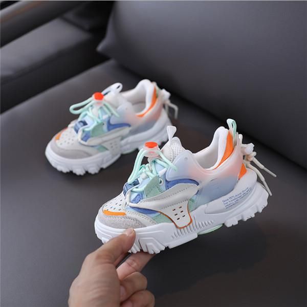 

2020 new autumn children shoes genuine leather girls sneakers breathable boy sport shoes fashion kids shoe size 26 37 sqcirf pingtoy, Black