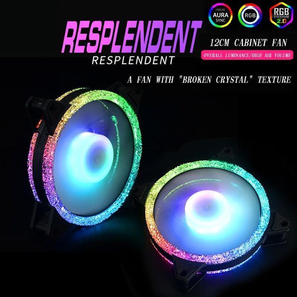 

fans & coolings ococoo water cooler silent cabinet fan 12cm colorful diy computer host split hard tube cooling and heat dissipation kit1