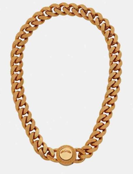 Le grandi collane d'oro vintage non sbiadiscono mai marchio di lusso a catena 18 carati Ciondolo marchi di personaggi della mitologia greca ciondoli riproduzioni ufficiali per uomo per donna