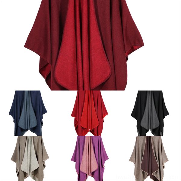 

auwv wholesalesells female scarf solid color shawl warm luxurious female autumn winter scarf is air good shl scarf, Black