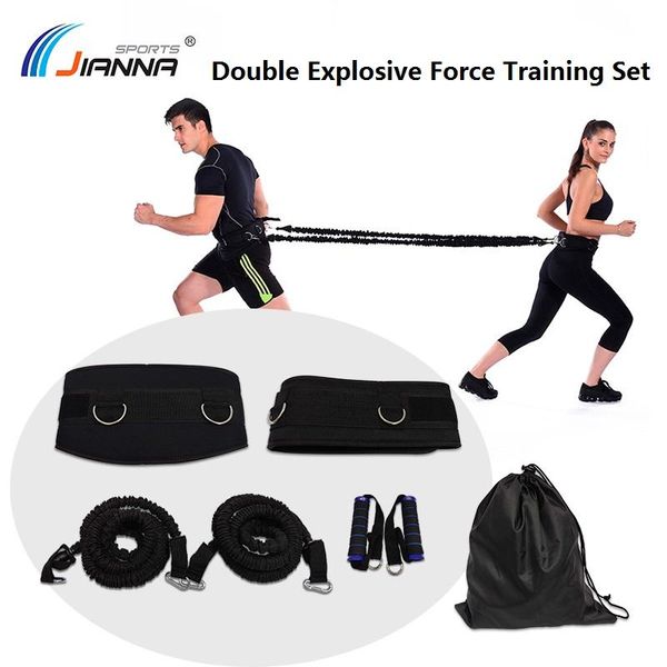 

resistance bands double puller power training set physical trainer yoga explosive force arm strength fitness exercise