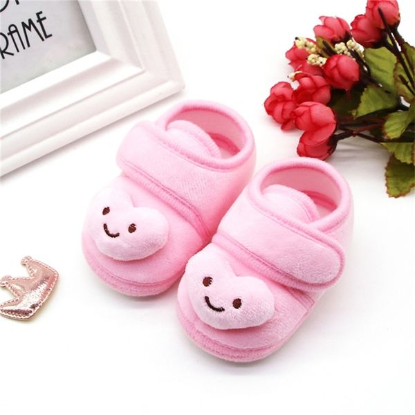 

toddler shoes infant newborns baby girls plush stars cloud winter boots soft sole warm shoes first walking footwear 0- lj201104, Black;grey