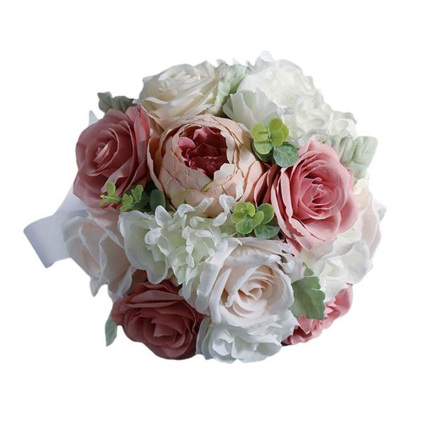 

1pc imitation rose bouquet decorative bridal bouquet wedding prop decoration