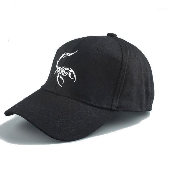 

summer baseball cap men women snapback hat embroidery animal cap trucker hat dad scorpion hip hop white black1, Blue;gray