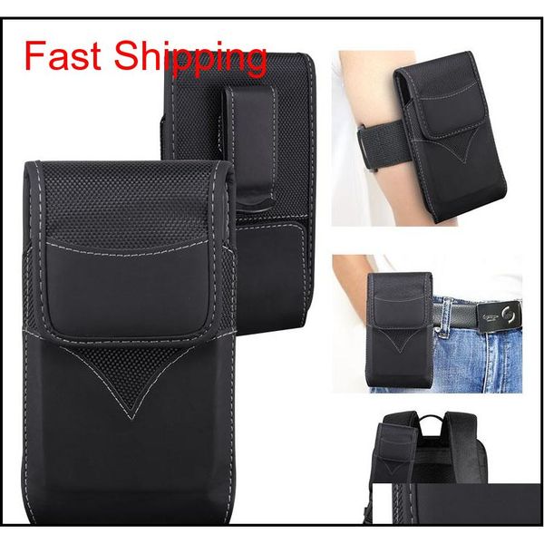 

belt clip pouch double-sided opening nylon holster 360 degree rotation universal 6.5" phone case for iphone 11 pro max samsung note10 g