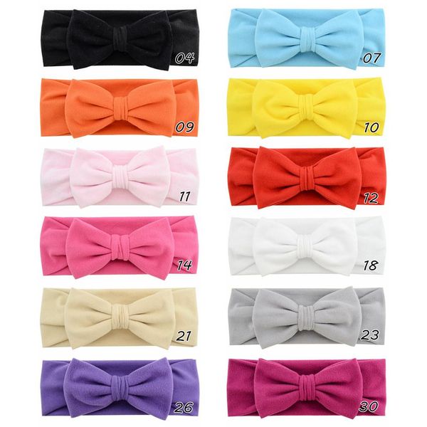 

12pcs/lot girl bow hairband turban knot rabbit headband soft cotton headwear rabbit ear bow hair accessories bandanas 906 q bbyirr