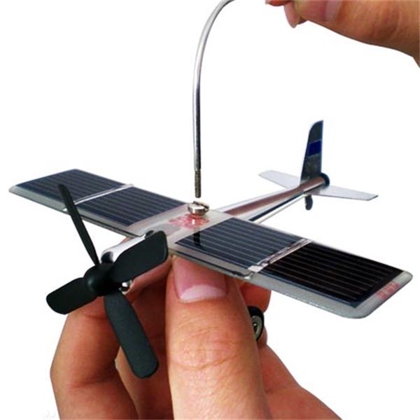 

solar plane model office decorate solar toy 1008