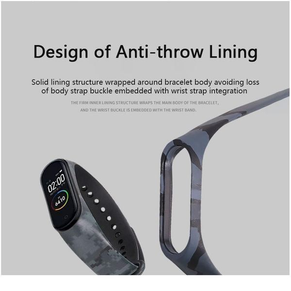 

for xiaomi mi band 5 wristband replacement strap smart wristband sile wrist bands watches sport bracelet for m jllfze, Black;brown