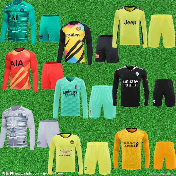 

2021 club goalkeeper fitness shirt men's football sports suit, Black