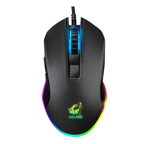 

v1 broad defined gaming mouse mechanical mouse gaming rgb pro for games professional multi colors wire