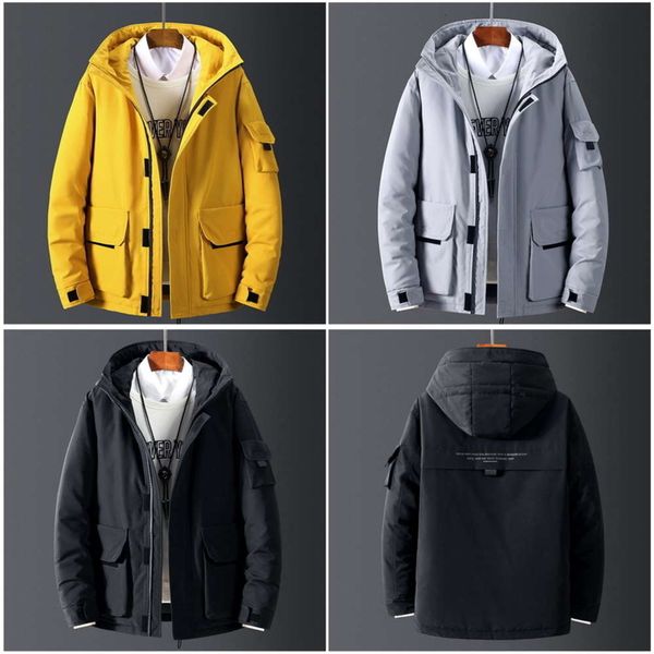 

40 celsius down jacket keep warm men's winter thick snow parka overcoat camouflage white black duck coat ing